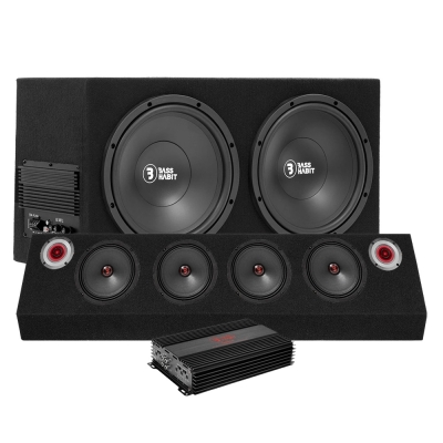 Bass Habit PL212A med Rebel-raggarplanke og forsterker