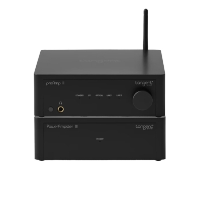 Tangent PreAmp III og PowerAmpster III, kompakt stereopakke