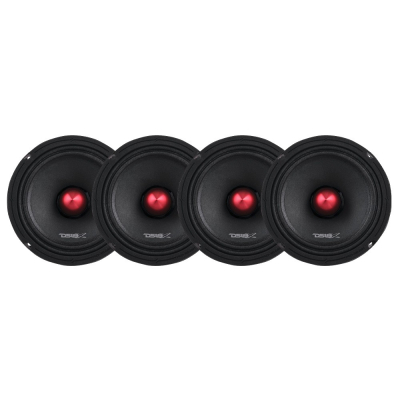 4-pakning DS18 PRO-X6.4BM, 6,5-tommers midbass