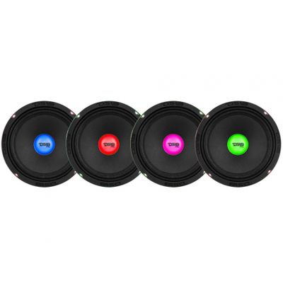 4-pakke DS18 PRO-X8.4RGBCAP, 8 tommers midbass med RGB LED-belysning