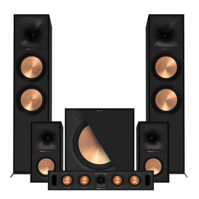 Klipsch R-800F 5.1 Høyttalerpakke, svart