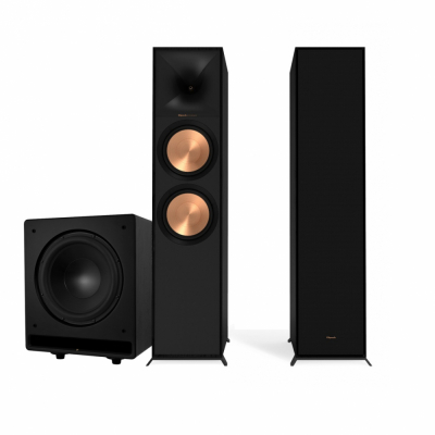Klipsch R-800F & Dynavoice Challenger CSB-V12, 2.1 høyttalerpakke