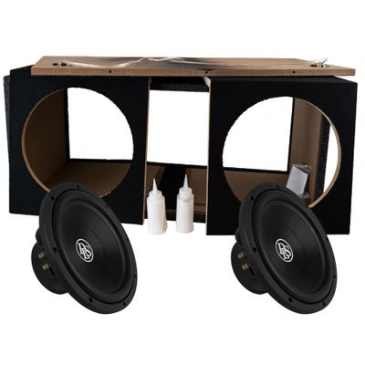 2-pakke DLS Reference 2x12 tommers basskasse med RCW12.D2, i byggesett
