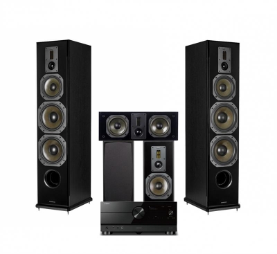 Yamaha RX-A4A med Dynavoice Definition høyttalere, 5.1 hjemmekinopakke