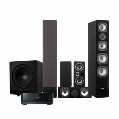 Yamaha RXV-4A & Dynavoice Challenger M-65 EX 5.1 hemmabiopaket, svart