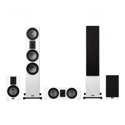 Magnat Signature 607 Høyttalerpakke Hjemmekino 5.0 Matt hvit