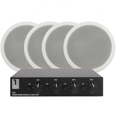 2 par System One IC820-høyttalere og SC4B-høyttalerutveksler