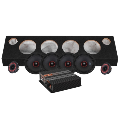 Bass Habit SE165M-raggarplanke med GAS MAX PA1-500.4