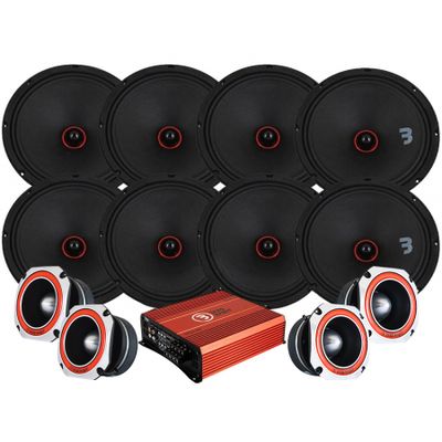 Bass Habit SPL Elite SE200M & SE45T SPL-pakke med forsterker, stor