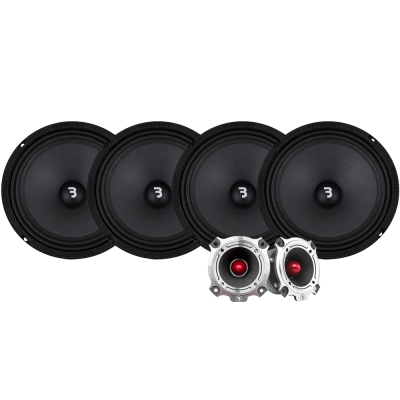 4-pakning Bass Habit SP200M med SP25HT, SPL-pakke