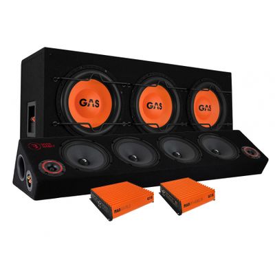GAS MAD B1-310 basspakke & Play SPL84 raggarplanke med forsterker