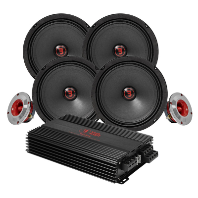 Bass Habit Rebel SR165M med SR25T & RA800W, SPL-pakke medium