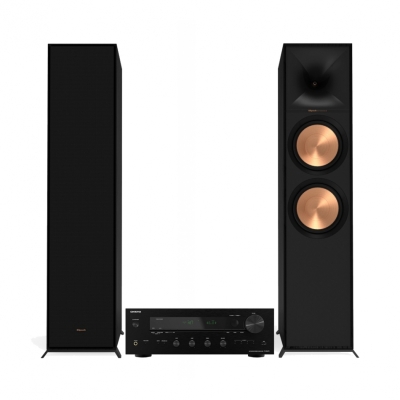 Onkyo TX-8470 & Klipsch R-800F Stereo-pakke Gulvstående høyttalere