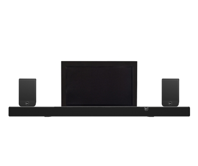 Klipsch Flexus Core 300 med surround og DLS Flatsub, hjemmekinopakke 7.1.4