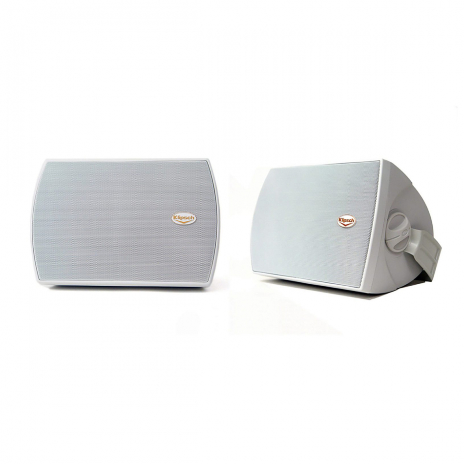 Klipsch-525 Altavoci Da Esterno Con Tromba Tractrix - Cassa ABS Verniciabile Resistente Ai Raggi UV, Griglia In Alluminio Antiruggine