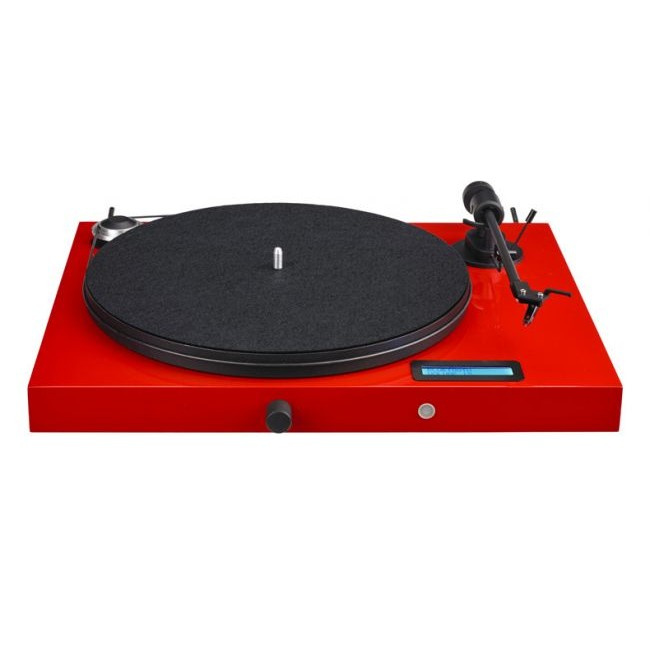 Pro-Ject Jukebox E1, platespiller med innebygd forsterker, rød