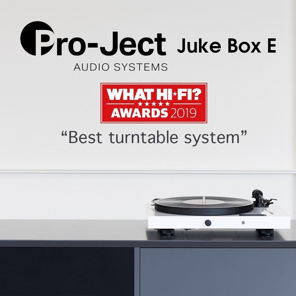 Pro-Ject Jukebox E1, platespiller med innebygd forsterker, rød