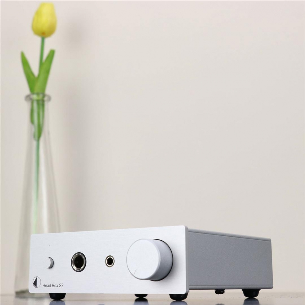Pro-Ject Head Box S2, sølv hodetelefonforsterker