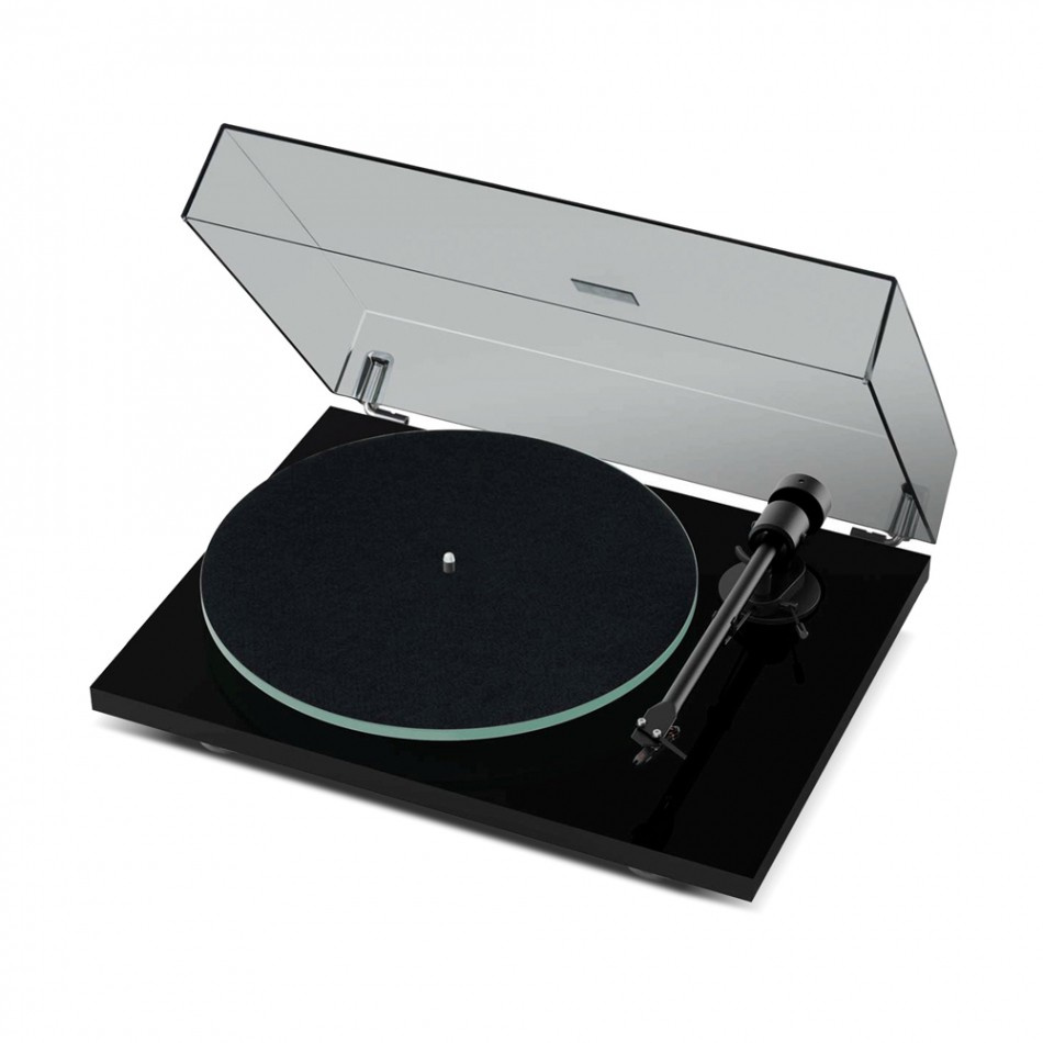 Pro-Ject T1 EVO platespiller med OM10-pickup, pianolakk svart