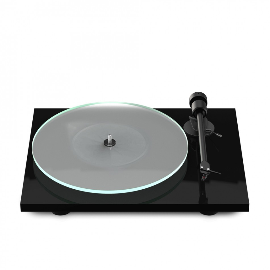 Pro-Ject T1 EVO BT platespiller med OM10-pickup, pianolakk svart