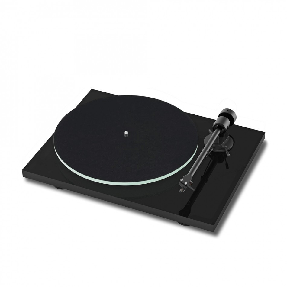 Pro-Ject T1 EVO Phono platespiller med OM10-pickup, pianolakk svart