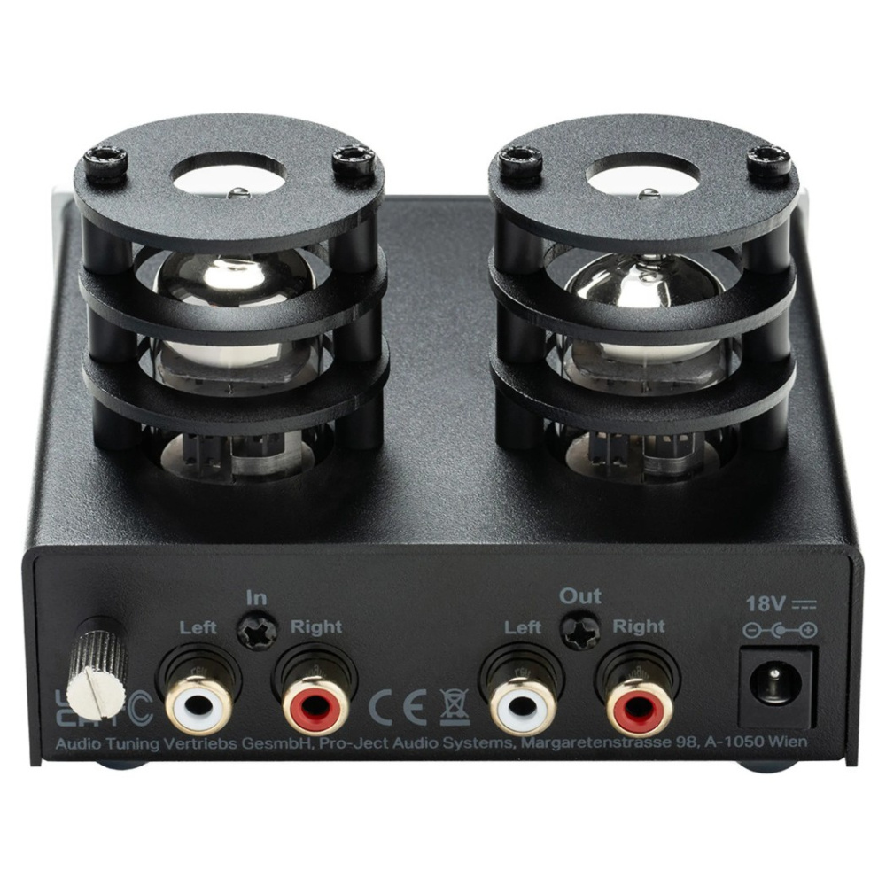 Pro-Ject Tube Box E RIAA-forforsterker, svart