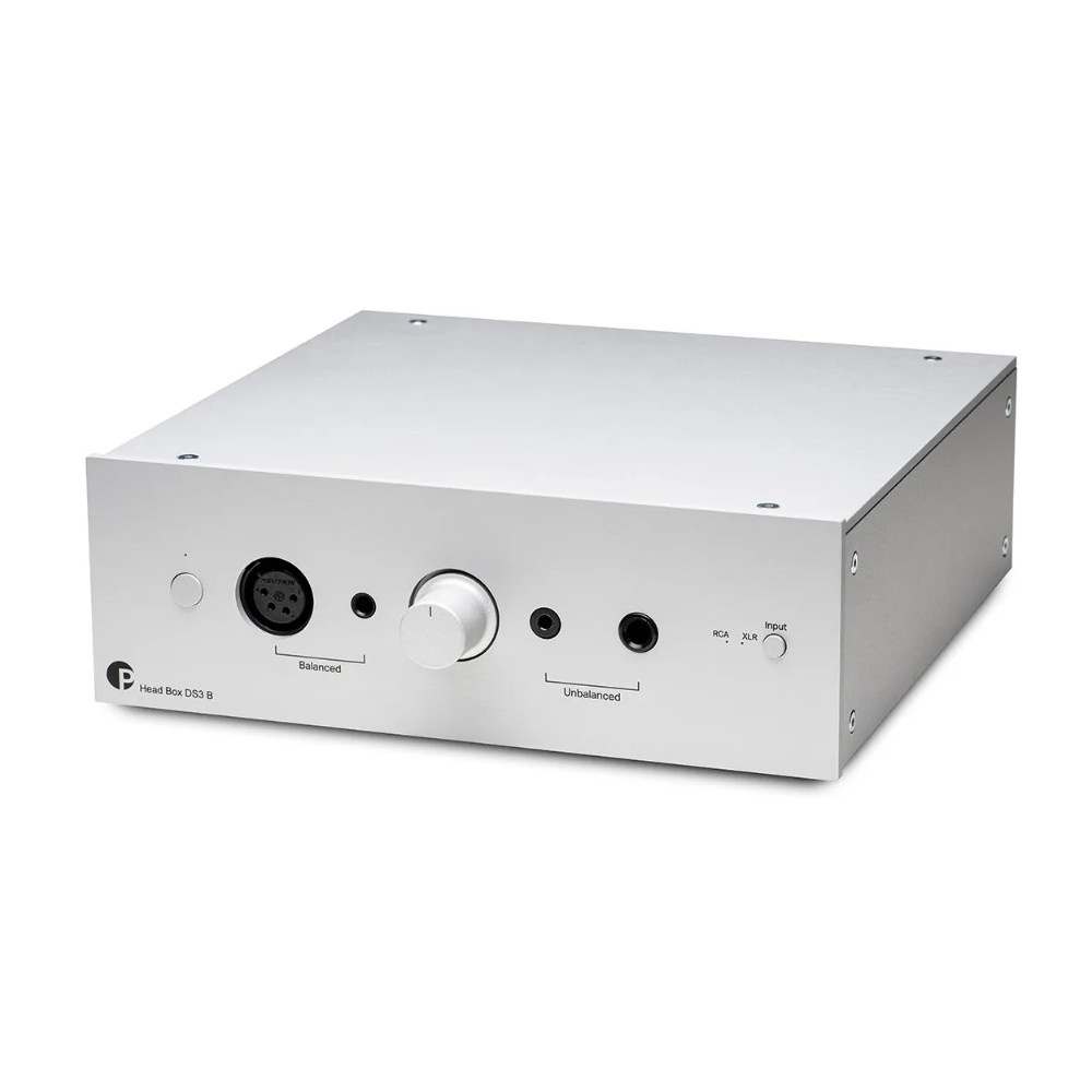 Pro-Ject Head Box DS3 B, balansert hodetelefonforsterker, sølv