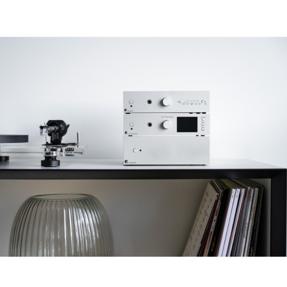 Pro-Ject Pre Box S3, kompakt forforsterker, sølv