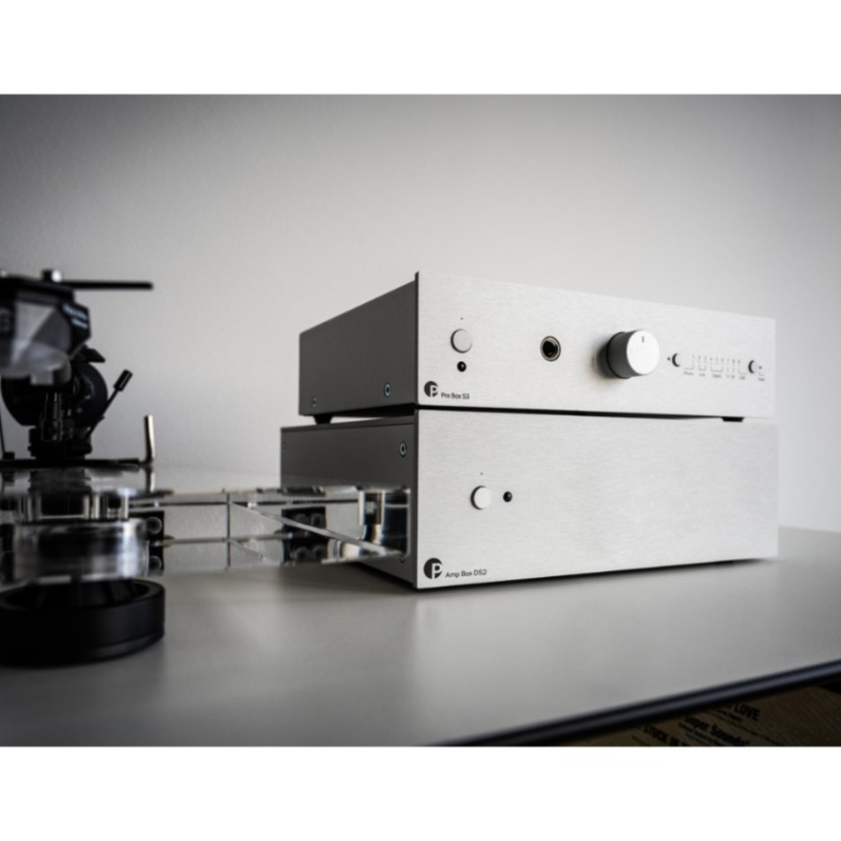 Pro-Ject Pre Box S3, kompakt forforsterker, sølv