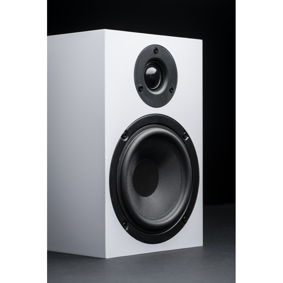 Pro-Ject Speaker Box 5 E, stativhøyttalere, par, hvit