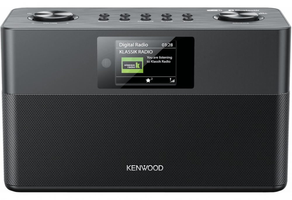 Kenwood CR-ST80DAB-B, svart kompakt radio med DAB+ & Bluetooth