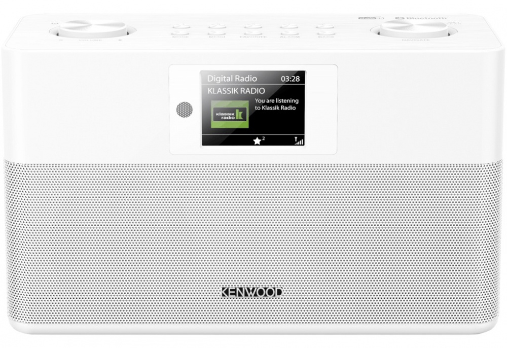 Kenwood CR-ST80DAB-W, vit kompakt radio med DAB+ & Bluetooth