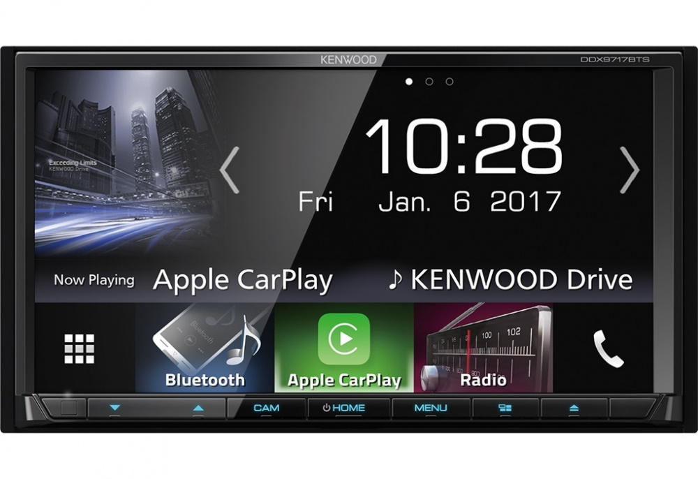 Kenwood DDX9717BTS, smart bilstereo med Bluetooth, CD, USB og AUX