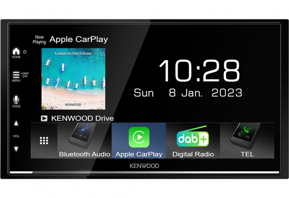 Kenwood DMX7722DABCAMPER, bilstereo til bobil med trådløs CarPlay & Android Auto