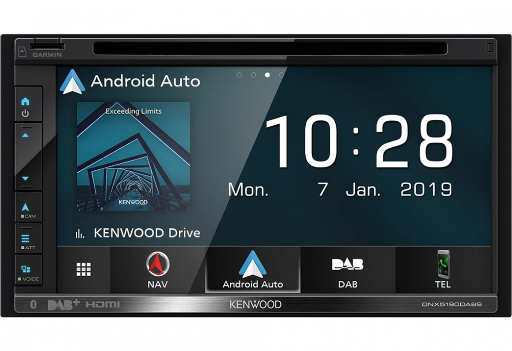 Kenwood DNX5190DABS, smart bilstereo med navigation, DAB+ och CD-spelare