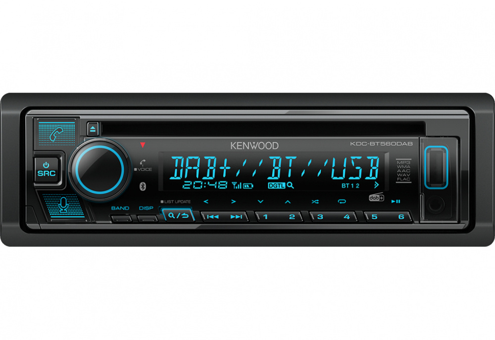 Kenwood KDC-BT560DAB, bilstereo med Bluetooth, CD-spiller & DAB+