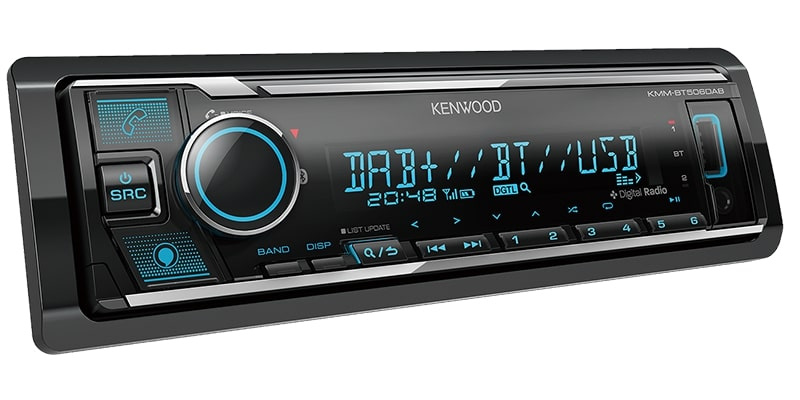 Kenwood KMM-BT506DAB, bilstereo med Bluetooth, DAB+ og Amazon Alexa