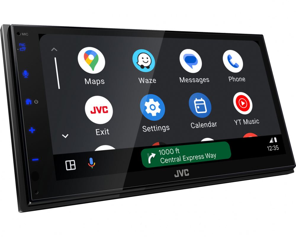 JVC KW-M593BT, bilstereo med CarPlay, Android Auto og 2+1 par lavnivå