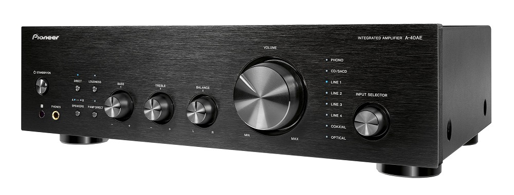 Pioneer A-40AE stereoförstärkare med DAC, svart