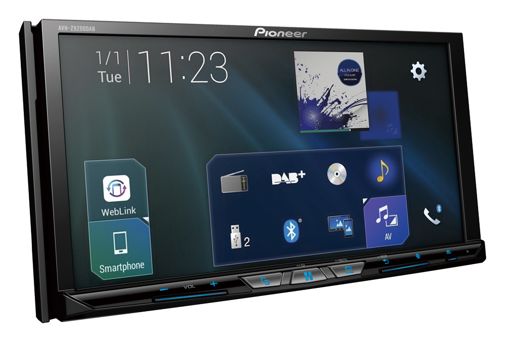 Pioneer AVH-Z9200DAB, smart bilstereo med DAB og Bluetooth