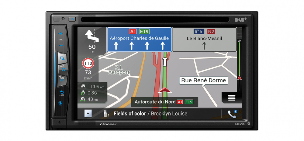 Pioneer AVIC-Z730DAB, smart bilstereo med navigasjon og DAB+