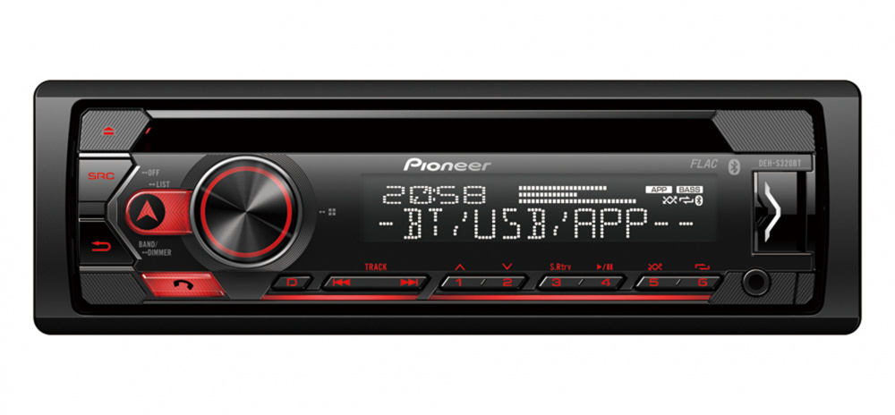 Pioneer DEH-S320BT, bilstereo med Bluetooth