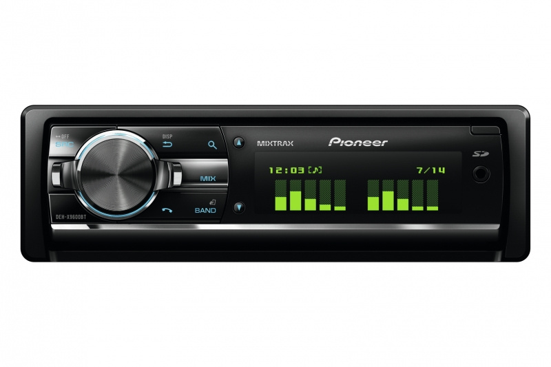 Pioneer DEH-X9600BT, bilstereo med Bluetooth, CD, USB/AUX og 3 par lavnivå utganger