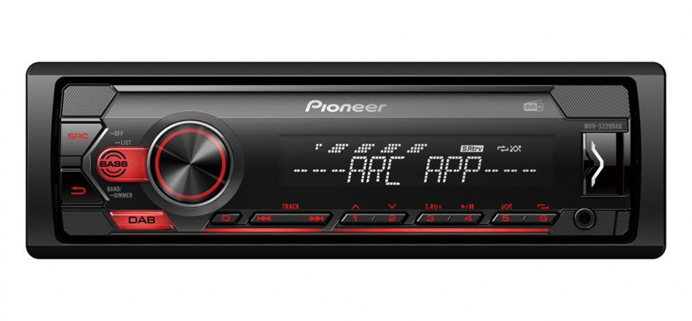 Pioneer MVH-S220DAB, bilstereo med DAB, USB og AUX