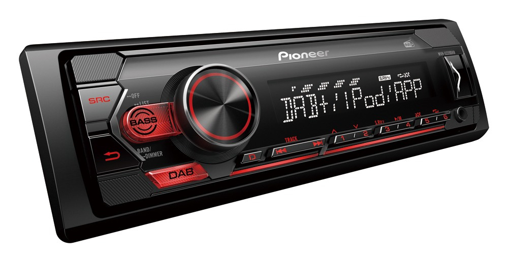 Pioneer MVH-S220DAB, bilstereo med DAB, USB og AUX