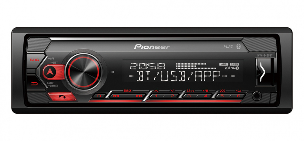 Pioneer MVH-S420BT, bilstereo med Bluetooth