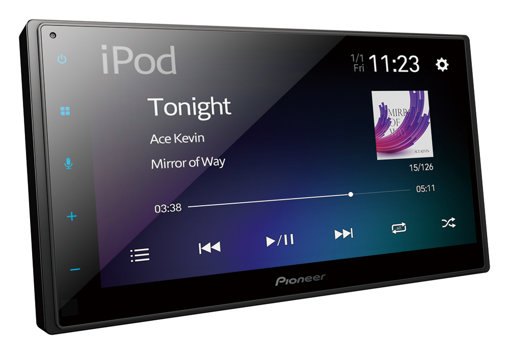 Pioneer SPH-DA160DAB, bilstereo med CarPlay, DAB+ og Bluetooth