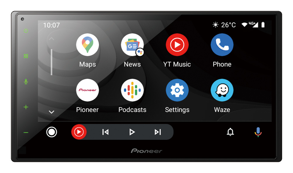 Pioneer SPH-DA360DAB, bilstereo med trådløs CarPlay, Android Auto, DAB+ och Bluetooth