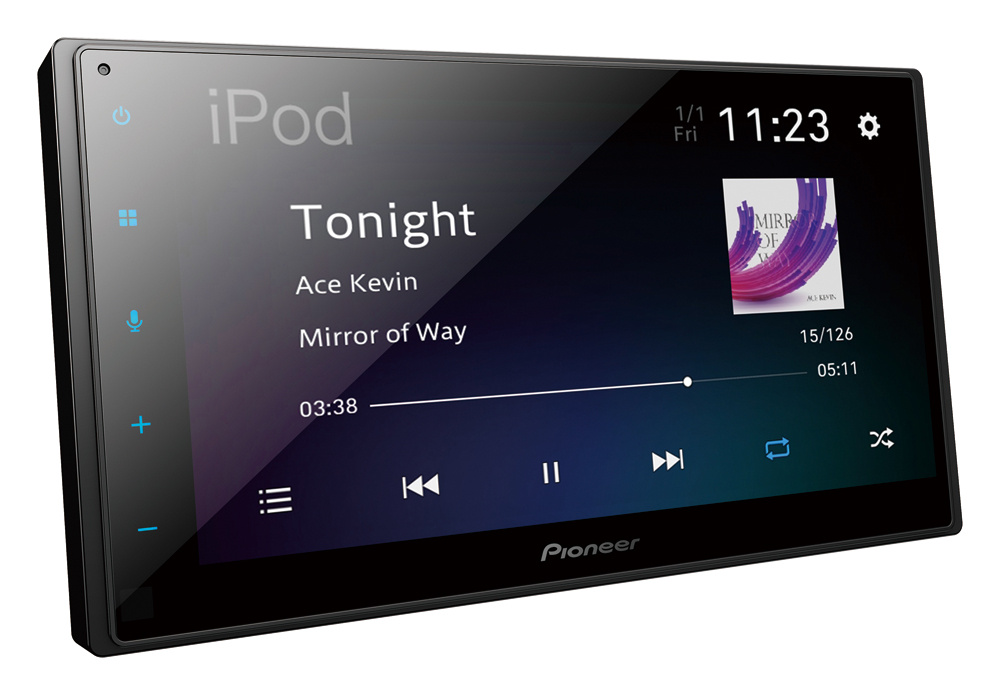 Pioneer SPH-DA360DAB, bilstereo med trådløs CarPlay, Android Auto, DAB+ och Bluetooth