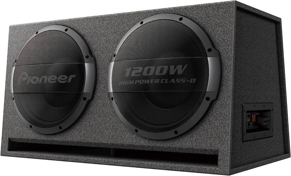 Pioneer TS-WX1220AH, aktiv portet 2x12 tommers basskasse 600W RMS